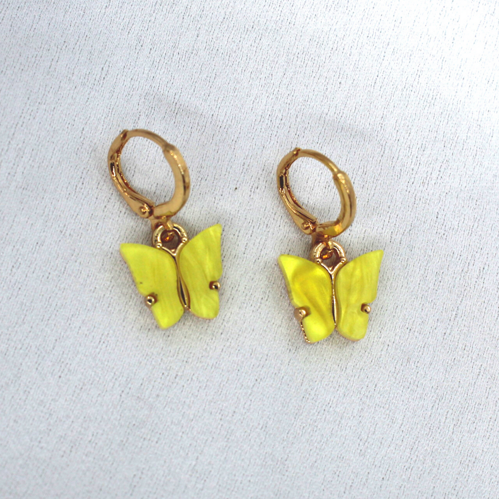 Brandy Melville | Jewelry | Brandy Melville Yellow Butterfly Earrings |  Poshmark